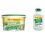 Vopsea lavabila interior, Danke - peretii respira, alba, 15 L + amorsa Danke 4 L